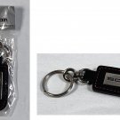New Toyota Scion Leather & Metal Keychain Key Ring Red Stitching