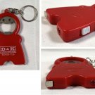 D & K Agri Sales Keychain Key Ring Bottle Opener Light Measuring Tape Farm