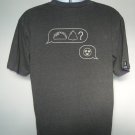 Taco Bell Emoji Text Message T Shirt Mens XL Gray Cotton Poly Blend