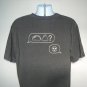 Taco Bell Emoji Text Message T Shirt Mens XL Gray Cotton Poly Blend