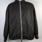 Tommy Bahama Jacket Mens Large Black Bomber Windbreaker Lined Full Zip