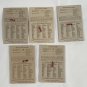 5 New Vintage Plastic HRM Cookie Cutters Lamb Cross Easter Egg Heart I Love You