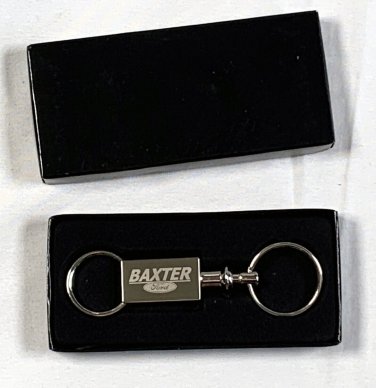 New Baxter Ford Metal Keychain Key Ring