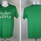 Crown Royal Regal Apple Whisky T Shirt Mens Medium Grenn Cotton Poly Blend