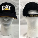 CAT Caterpillar Baseball Hat Mens Embroidered Logo cat.com Black