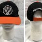 New Jagermeister Snapback Baseball Hat Black Orange Brim Embroidered Logo