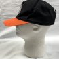 New Jagermeister Snapback Baseball Hat Black Orange Brim Embroidered Logo