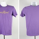 Crown Royal Whiskey T Shirt Womens Medium Purple Cotton Yellow Logo