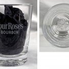 Four Roses Bourbon Cocktail Glass 6 oz Embossed base