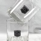 2 Cutty Sark Scotch Whisky Real McCoy Cocktail Glasses Pewter Logo 8 oz Hobnob