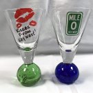 2 Key West Shot Glasses Mile 0 Key West Kisses From Key West 2 oz Bubble Base 2 Key West Shot Glasses Mile 0 Key West Kisses From Key West 2 oz Bubble Base
