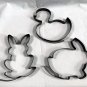 Williams Sonoma Easter Metal Pancake Molds Bunny Rabbit Duck