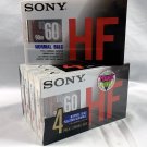 5 New Sealed Sony Type I HF 60 Minute Cassette Tapes
