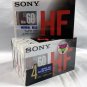 5 New Sealed Sony Type I HF 60 Minute Cassette Tapes