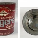 Vintage Empty Folgers Coffee Can Tin 39oz Automatic Drip NO LID Red