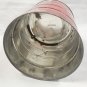 Vintage Empty Folgers Coffee Can Tin 39oz Automatic Drip NO LID Red