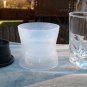 2 New Bacardi Rum Etched Bat Logo 6-Sided 12 oz Glasses & Plastic Ice Molds