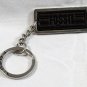 Metal Fossil Keychain Key Ring 3.5" Long Rubber Logo
