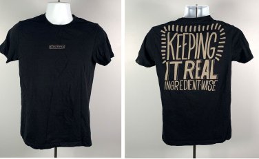 Chipotle Restaurant Keeping it Real Ingredient Wise T Shirt Mens Unisex Small