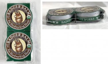 2 Badger Hand Balms For Hardworking Hands Soothes & Softens .75 oz Each Exp 6/26
