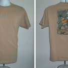 Jack Daniels Whiskey On the Rocks T Shirt Mens Medium Tan Jack Daniels Whiskey On the Rocks T Shirt Mens Medium Tan