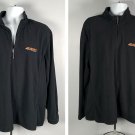 BNSF Burlington Northern Santa Fe Railway Fleece 1/4 ZipJ acket XL Black Poly