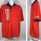 Vintage 1990s Coca-Cola Coke Polo Shirt Men’s XL Red Pocket Work Uniform USA