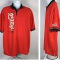 Vintage 1990s Coca-Cola Coke Polo Shirt Men&acirc;��s XL Red Pocket Work Uniform USA