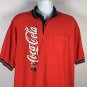 Vintage 1990s Coca-Cola Coke Polo Shirt Men&acirc;��s XL Red Pocket Work Uniform USA
