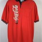 Vintage 1990s Coca-Cola Coke Polo Shirt Men&acirc;��s XL Red Pocket Work Uniform USA