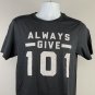 Wild Turkey Kentucky Bourbon Whiskey Always Give 101 T Shirt Mens Small 50/50