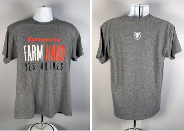 Firestone Farm Hard Des Moines Iowa T Shirt Mens Large 50/50