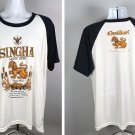 Singha Lager Beer Thailand Boon Rawd Brewery Raglan Baseball T Shirt Mens XL Singha Lager Beer Thailand Boon Rawd Brewery Raglan Baseball T Shirt Mens XL