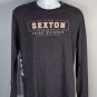 Sexton Single Malt Irish Whiskey Long Sleeve T Shirt Mens Large Skeleton 50/50
