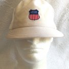 Vintage Union Pacific Railroad UP Short Bill Trucker Hat Pom Pom top Snapback
