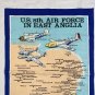 US 8th Air Force East Anglia Cotton Kitchen Towel Airplanes Bases Thunderbolt