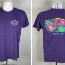 Ron Jon Surf Shop Grand Turk T Shirt Mens Medium Purple colorful Logo 50/50