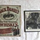 Jack Daniels Old No 7 Brand Whiskey Tin Sign 12.5" by 16" & B/W Spring Picture Jack Daniels Old No 7 Brand Whiskey Tin Sign 12.5" by 16" & B/W Spring Picture