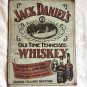 Jack Daniels Old No 7 Brand  Whiskey Tin Sign 12.5" by 16"  & B/W Spring Picture