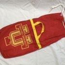 Tuskegee University Nylon Duffle Laundry Beach Bag Cinch Top Handles Red Yellow