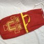 Tuskegee University Nylon Duffle Laundry Beach Bag Cinch Top Handles Red Yellow
