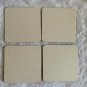 4 New Jack Daniels Sour Mash Whiskey Cardboard Drink Coasters 4 x 4 Black