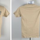 Disney Space Mountain T Shirt Mens Small Preshrunk Cotton Tan Distressed Design
