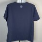 Life is Good Fall Autumn Leaves Crusher V Neck T Shirt Womens XXXL Blue