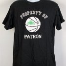 Property of Patron Tequila T Shirt Mens Large Basketball Bee Logo