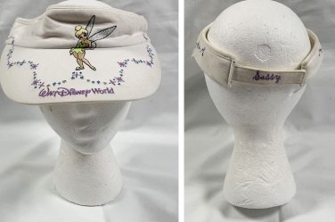 Walt Disney World Tinkerbell Visor Hat Womens Cotton Beach Golf Gardening Cotton