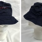 Tommy Hilfiger Bucket Hat Mens Womens OSFA Cotton Blue Raised Logo Tommy Hilfiger Bucket Hat Mens Womens OSFA Cotton Blue Raised Logo