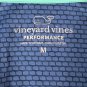 Vineyard Vines Performance Half Zip Pullover Shirt Medium Blue Polyester