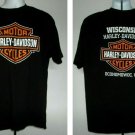 Harley Davidson Motorcycles T Shirt Mens XL Oconomowoc Wisconsin Classic Logo Harley Davidson Motorcycles T Shirt Mens XL Oconomowoc Wisconsin Classic Logo