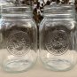 2 New JJS John Jameson & Son Irish Whiskey Mason Jar Glasses 16 oz Embossed